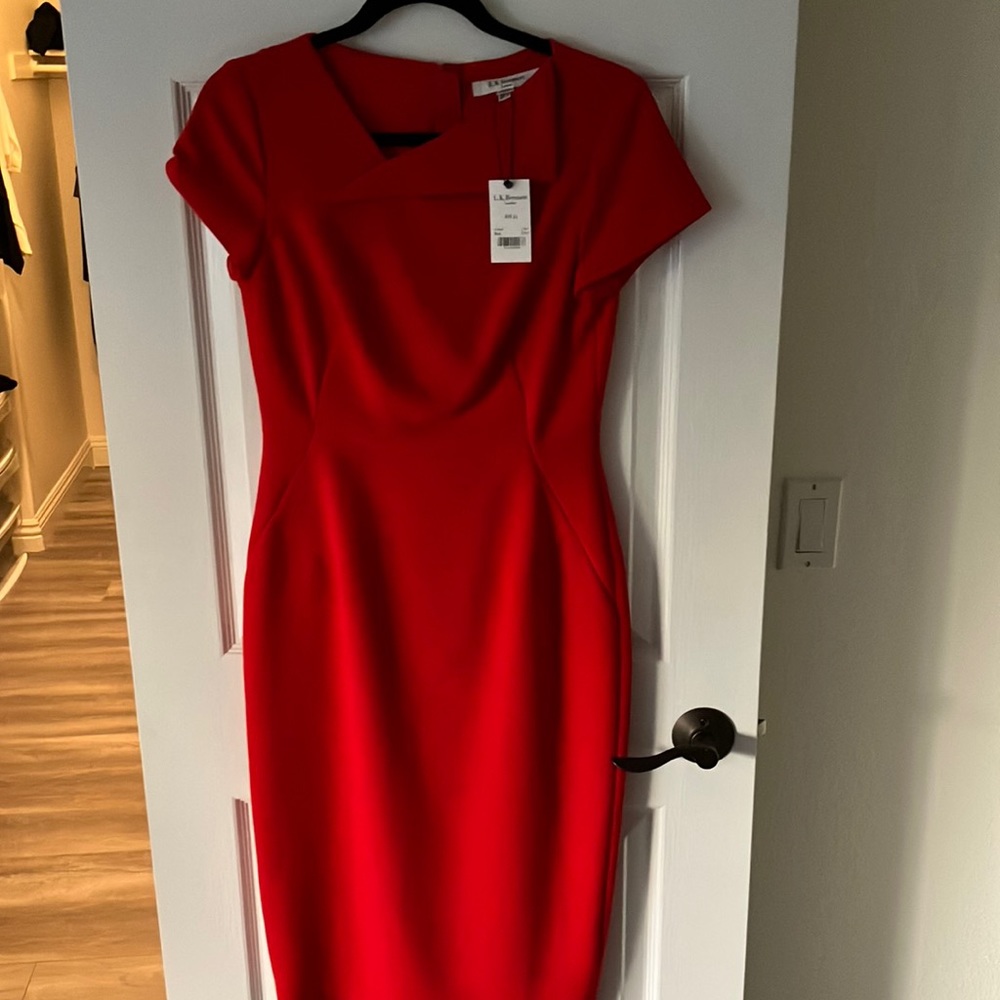LK Bennett Red Dress Size US 6
